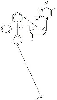 3’-Deoxy-3’-fluoro-5’-o-(4,4’-dimethoxytrityl)thymidine Structure,290371-78-7Structure