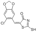 (5E)-5-[(6-Chloro-1,3-benzodioxol-5-yl)methylene]-2-mercapto-1,3-thiazol-4(5H)-one Structure,292172-54-4Structure