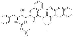 (5S)-(tert-butoxycarbonylamino)-6-phenyl-(4r)-hydroxy-(2r)-benzylhexanoyl)-l-leucyl-l-phenylalaninamide Structure,292632-98-5Structure