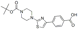 4-[2-(4-Tert-butoxycarbonylpiperazin-1-yl)thiazol-4-yl]benzoic acid Structure,294622-59-6Structure