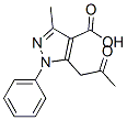 3-Methyl-5-(2-oxo-propyl)-1-phenyl-1H-pyrazole-4-carboxylic acid Structure,294874-70-7Structure