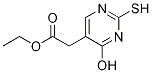 (4-Hydroxy-2-mercaptopyrimidin-5-yl)acetic acid ethyl ester Structure,29571-39-9Structure