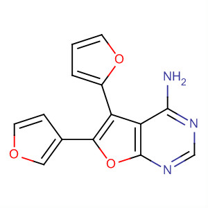 5-(2-Furanyl)-6-(3-furanyl)-furo[2,3-d]pyrimidin-4-amine Structure,296793-25-4Structure