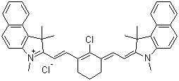 2-[2-[2-Chloro-3-[2-(1,3-dihydro-1,1,3-trimethyl-2h-benz[e]indol-2-ylidene)ethylidene]-1-cyclohexen-1-yl]ethenyl]-1,1,3-trimethyl-1h-benz[e]indolium chloride Structure,297173-98-9Structure