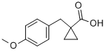 1-(4-Methoxy-benzyl)-cyclopropanecarboxylic acid Structure,29765-47-7Structure