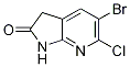 2H-pyrrolo[2,3-b]pyridin-2-one,5-bromo-6-chloro-1,3-dihydro- Structure,297757-11-0Structure