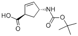 (1R,4r)-4-(tert-butoxycarbonylamino)cyclopent-2-enecarboxylic acid Structure,298716-03-7Structure