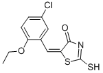 (5E)-5-(5-Chloro-2-ethoxybenzylidene)-2-mercapto-1,3-thiazol-4(5H)-one Structure,299903-84-7Structure