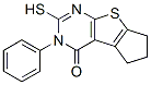 3-Phenyl-2-sulfanyl-3,5,6,7-tetrahydro-4h-cyclopenta[4,5]thieno[2,3-d]pyrimidin-4-one Structure,300557-77-1Structure