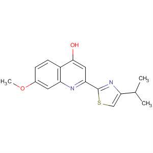 2-(4-Isopropyl-1,3-thiazol-2-yl)-7-methoxyquinolin-4-ol Structure,300831-08-7Structure