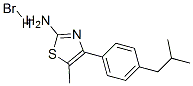 4-(4-Isobutylphenyl)-5-methyl-1,3-thiazol-2-amine hydrobromide Structure,301173-41-1Structure