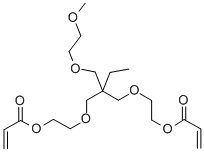 Trimethylolpropane ethoxylate (1 EO/OH) methyl ether diacrylate Structure,302911-84-8Structure