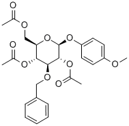 4-Methoxyphenyl 2,4,6-Tri-O-acetyl-3-O-benzyl-β-D-glucopyranoside Structure,303127-79-9Structure