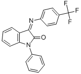 (Z)-1-phenyl-3-(4-(trifluoromethyl)phenylimino)indolin-2-one Structure,303984-47-6Structure