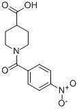 1-(4-Nitrobenzoyl)-4-piperidinecarboxylic acid Structure,303994-58-3Structure