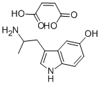 α-Methyl-5-hydroxytryptamine maleate salt Structure,304-52-9Structure