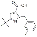 3-(Tert-butyl)-1-(3-methylbenzyl)-1H-pyrazole-5-carboxylic acid Structure,306937-00-8Structure