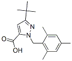 3-(Tert-butyl)-1-(mesitylmethyl)-1H-pyrazole-5-carboxylic acid Structure,306937-05-3Structure