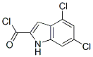 4,6-Dichloro-1H-indole-2-carbonyl chloride Structure,306937-25-7Structure