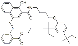 4-(2-Ethoxycarbonylphenylazo)-1-hydroxy-n-[4-(2,4-di-t-pentylphenoxy)butyl ]-2-naphthamide Structure,30713-95-2Structure