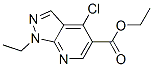 4-Chloro-1-ethyl-1H-pyrazolo[3,4-b]pyridine-5-carboxylic acid ethyl ester Structure,30720-25-3Structure