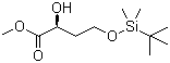 Methyl (-)-(?)-4-(tert-butyldimethylsilyloxy)-2-hydroxybutanoate Structure,307532-01-0Structure