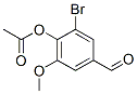 2-Bromo-4-formyl-6-methoxyphenyl acetate Structure,308088-29-1Structure