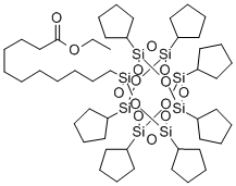 PSS-[1-(Ethyl undecanoate)]-Heptacyclopentyl substituted Structure,308103-65-3Structure