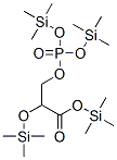 3-[Bis(trimethylsilyloxy)phosphinyloxy]-2-(trimethylsilyloxy)propionic acid trimethylsilyl ester Structure,31038-13-8Structure