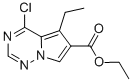 4-Chloro-5-ethyl-pyrrolo[2,1-f][1,2,4]triazine-6-carboxylic acid ethyl ester Structure,310442-94-5Structure