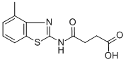 N-(4-methyl-benzothiazol-2-yl)-succinamic acid Structure,312594-50-6Structure