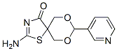 2-Amino-8-pyridin-3-yl-7,9-dioxa-1-thia-3-aza-spiro[4.5]dec-2-en-4-one Structure,312608-26-7Structure