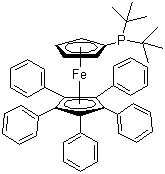 1,2,3,4,5-Pentaphenyl-1-(di-tert-butylphosphino)ferrocene Structure,312959-24-3Structure