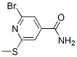 2-Bromo-6-(methylthio)-4-pyridinecarboxamide Structure,313269-86-2Structure