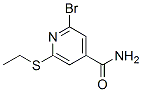 2-Bromo-6-(ethylthio)-4-pyridinecarboxamide Structure,313269-87-3Structure