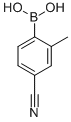 2-Methyl-4-cyanophenylboronic acid Structure,313546-18-8Structure