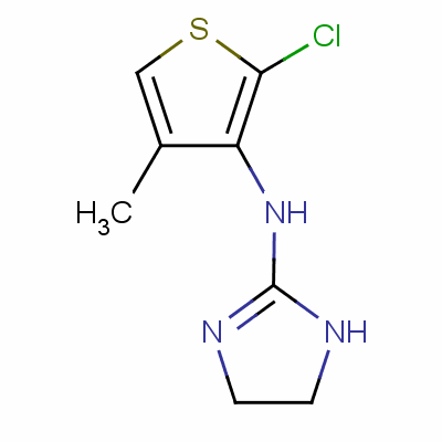 N-(2-chloro-4-methylthiophen-3-yl)-4,5-dihydro-1h-imidazol-2-amine Structure,31428-61-2Structure