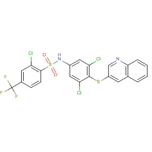 2-Chloro-n-[3,5-dichloro-4-(3-quinolinylthio)phenyl]-4-(trifluoromethyl)benzenesulfonamide Structure,315223-08-6Structure