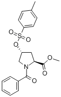 (2S,4r)-methyl 1-benzoyl-4-(tosyloxy)pyrrolidine-2-carboxylate Structure,31560-21-1Structure