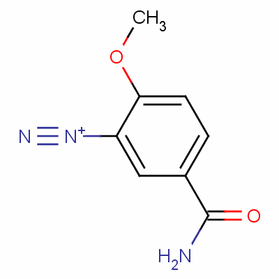 5-Carbamoyl-2-methoxybenzenediazonium Structure,31599-32-3Structure