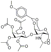 Methyl 2-Acetamido-2-deoxy-4,6-anisolydene-O-[beta-D- (2,3,4,6-tetraacetyl) galactopyranosyl]-alpha-D-galactopyranoside Structure,316139-74-9Structure