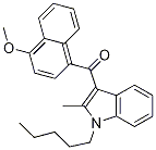 2-Methyl-1-pentyl-3-(4-methoxynaphthoyl)indole Structure,316189-74-9Structure