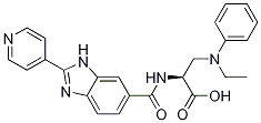 L-alanine, 3-(ethylphenylamino)-n-[[2-(4-pyridinyl)-1h-benzimidazol-6-yl]carbonyl]- Structure,316833-27-9Structure