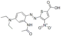 2-Thiophenecarboxylic acid,5-[[2-(acetylamino)-4-(diethylamino)phenyl ]azo]-4-nitro- (9ci) Structure,318267-18-4Structure