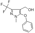 4-(Hydroxymethyl)-1-methyl-5-phenoxy-3-(trifluoromethyl)-1h-pyrazole Structure,318469-22-6Structure