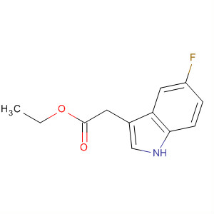 (5-Fluoro-1h-indol-3-yl)acetic acid ethyl ester Structure,319-69-7Structure