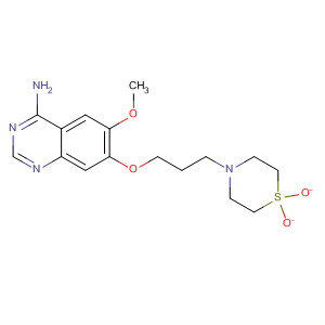 4-Amino-7-[3-(1,1-dioxotetrahydro-4h-1,4-thiazin-4-yl)propoxy]-6-methoxyquinazoline Structure,320365-94-4Structure