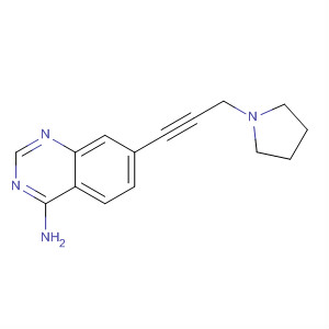 4-Amino-7-[3-(pyrrolidin-1-yl)-1-propynyl]quinazoline Structure,320366-34-5Structure