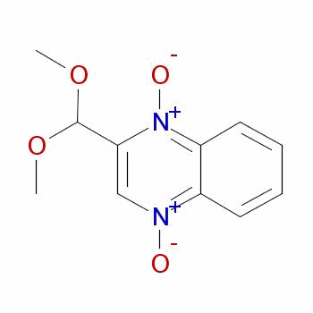 2-(Dimethoxymethyl)quinoxaline 1,4-dioxide Structure,32065-66-0Structure