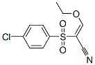 2-((4-Chlorophenyl)sulfonyl)-3-ethoxyprop-2-enenitrile Structure,32083-27-5Structure